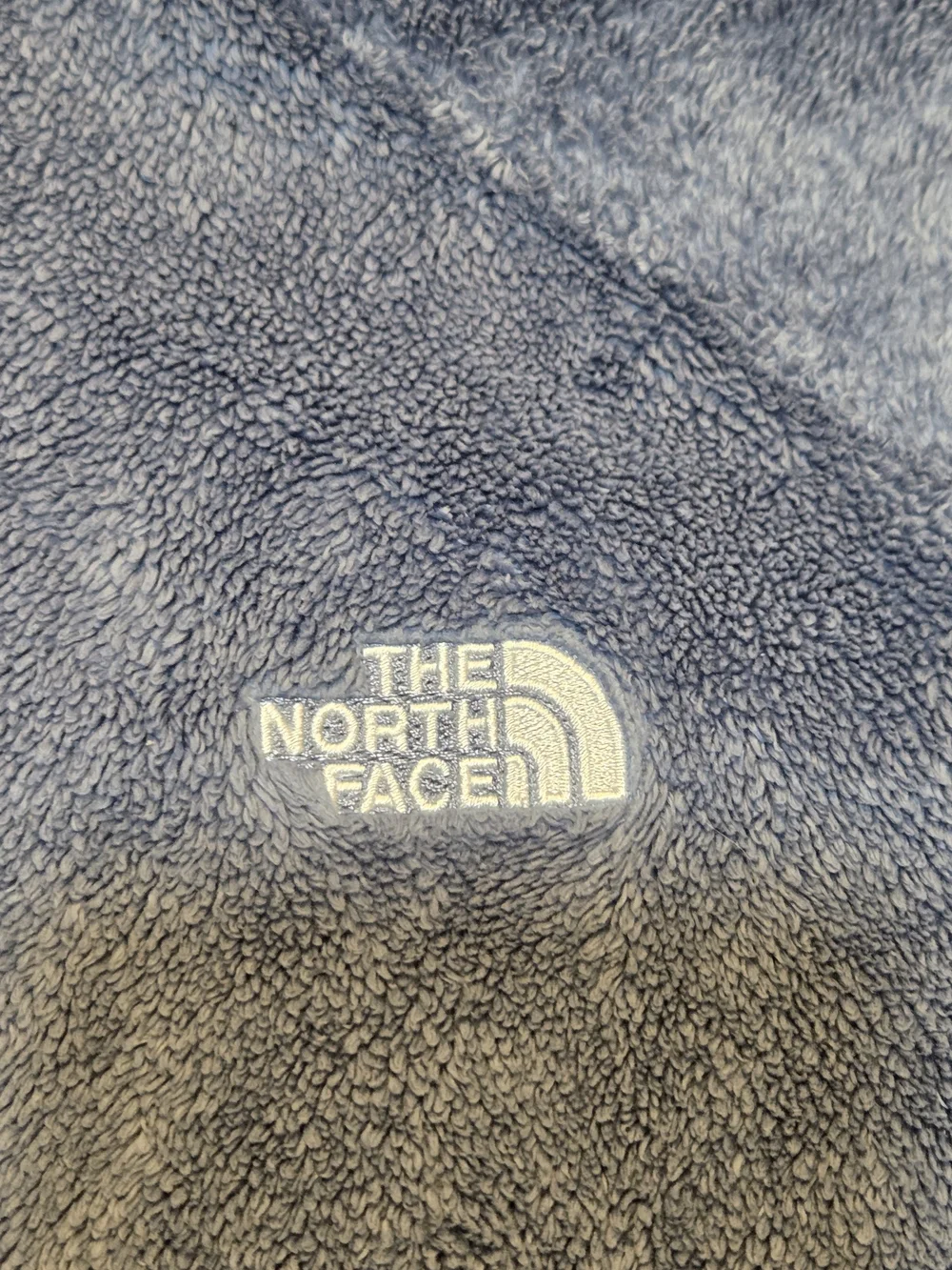The North Face Osito fleece jacket Dusty Blue Long sleeves SZ Womens XL Outdoor